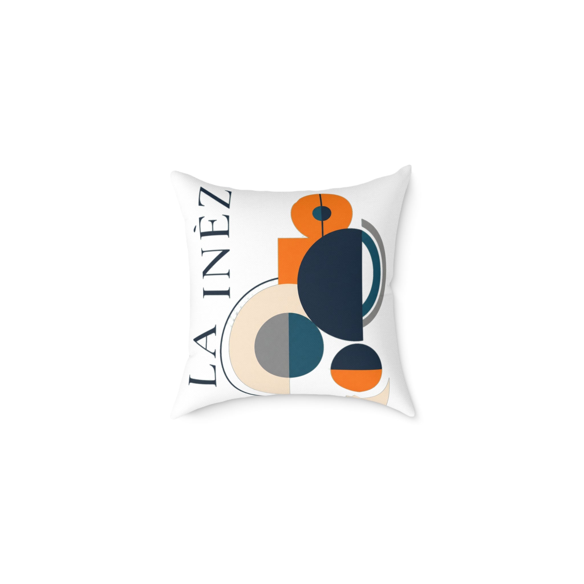LA INÈZ DESIGNS Abstract Geometric Accent Pillow — 'LA INEZ' Modern Canvas Throw Pillow