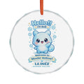 Hello! I'm Bub | LA INÈZ WONDER HOLLOW™ | Glass Ornament —  Christmas Tree Decoration