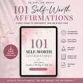 TITLE  101 Self-Worth Affirmations: A Daily Guide to Confidence, Healing & Self-Love | Digital Download PDF