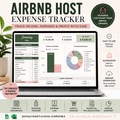 Airbnb Host Expense Tracker | Short-Term Rental Bookkeeping Spreadsheet | Vacation Rental Income & Expense Tracker | Airbnb Accounting Template